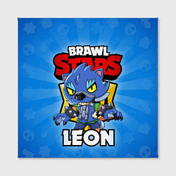 Холст квадратный BRAWL STARS WEREWOLF LEON, цвет: 3D-принт — фото 2