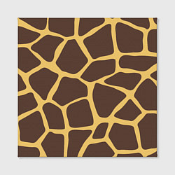 Холст квадратный Окрас жирафа, цвет: 3D-принт — фото 2
