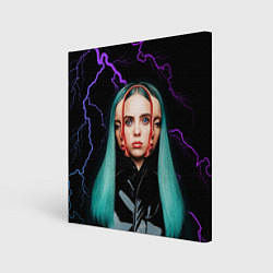 Холст квадратный BILLIE EILISH, цвет: 3D-принт