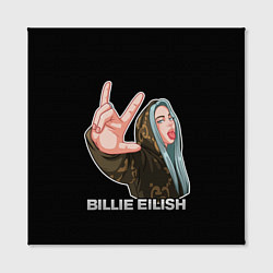 Холст квадратный BILLIE EILISH, цвет: 3D-принт — фото 2