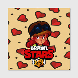 Холст квадратный Brawl Stars - Jessie, цвет: 3D-принт — фото 2