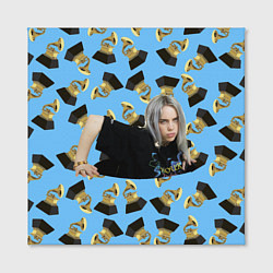 Холст квадратный Billie Eilish Grammy, цвет: 3D-принт — фото 2