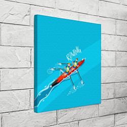 Холст квадратный Rowers, цвет: 3D-принт — фото 2