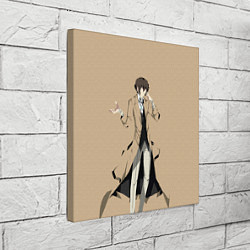 Холст квадратный Osamu Dazai, цвет: 3D-принт — фото 2