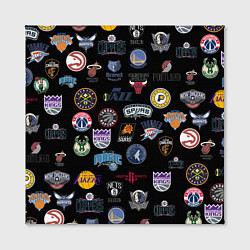Холст квадратный NBA Pattern, цвет: 3D-принт — фото 2