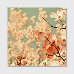 Холст квадратный Flowers, цвет: 3D-принт — фото 2