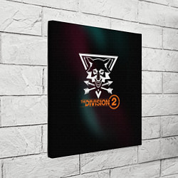 Холст квадратный The Division 2 Logo, цвет: 3D-принт — фото 2