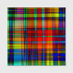 Холст квадратный Радужная сетка, цвет: 3D-принт — фото 2