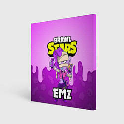 Холст квадратный BRAWL STARS EMZ, цвет: 3D-принт