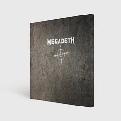 Холст квадратный Megadeth, цвет: 3D-принт