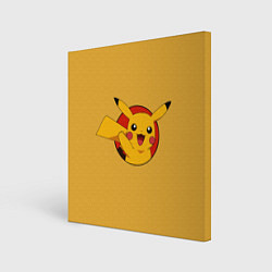 Холст квадратный Pikachu, цвет: 3D-принт