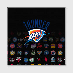 Холст квадратный Oklahoma City Thunder 2, цвет: 3D-принт — фото 2