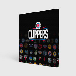Холст квадратный Los Angeles Clippers 2, цвет: 3D-принт