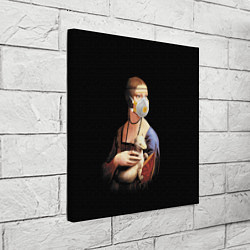 Холст квадратный Чечилия Галлерани - дама с горностаем, цвет: 3D-принт — фото 2