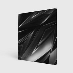 Холст квадратный GEOMETRY STRIPES BLACK & WHITE, цвет: 3D-принт