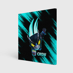 Холст квадратный Brawl Stars CROW, цвет: 3D-принт