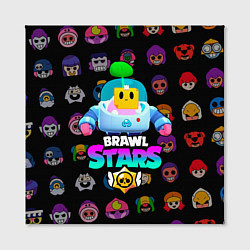 Холст квадратный BRAWL STARS SPROUT 27, цвет: 3D-принт — фото 2