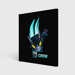 Холст квадратный Brawl Stars CROW, цвет: 3D-принт