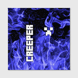 Холст квадратный MINECRAFT CREEPER, цвет: 3D-принт — фото 2
