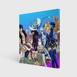 Холст квадратный FAIRY TAIL ХВОСТ ФЕИ, цвет: 3D-принт