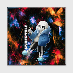 Холст квадратный UNDERTALE АНДЕРТЕЙЛ, цвет: 3D-принт — фото 2