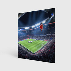 Холст квадратный FC MILAN, цвет: 3D-принт