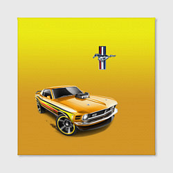 Холст квадратный Ford mustang - motorsport, цвет: 3D-принт — фото 2