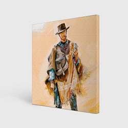 Холст квадратный Ковбой, цвет: 3D-принт