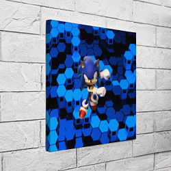 Холст квадратный Sonic, цвет: 3D-принт — фото 2