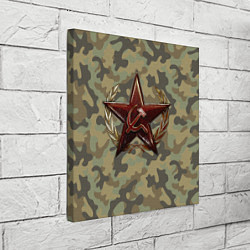 Холст квадратный Советская звезда, цвет: 3D-принт — фото 2