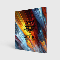 Холст квадратный The Witcher Ведьмак Logo, цвет: 3D-принт