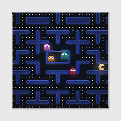 Холст квадратный Pacman, цвет: 3D-принт — фото 2