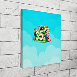 Холст квадратный Mario, цвет: 3D-принт — фото 2
