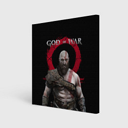 Холст квадратный God of War, цвет: 3D-принт