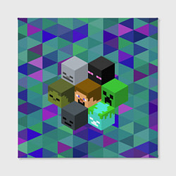 Холст квадратный Minecraft, цвет: 3D-принт — фото 2