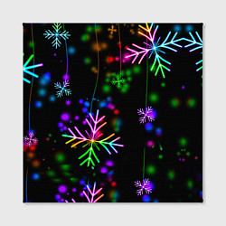 Холст квадратный Новый год, цвет: 3D-принт — фото 2