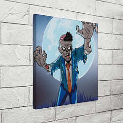 Холст квадратный Ночь зомби, цвет: 3D-принт — фото 2