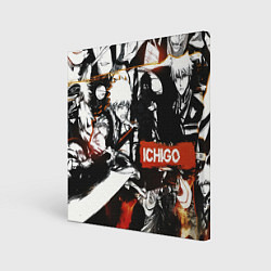 Холст квадратный Bleach Блич Ичиго Курасаки, цвет: 3D-принт
