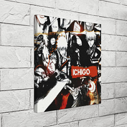 Холст квадратный Bleach Блич Ичиго Курасаки, цвет: 3D-принт — фото 2