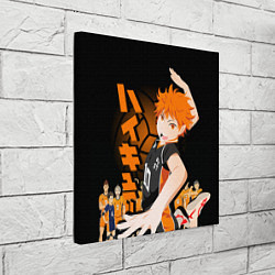 Холст квадратный ВОЛЕЙБОЛ!! HAIKYUU!!, цвет: 3D-принт — фото 2