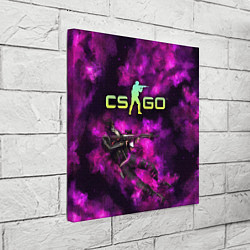 Холст квадратный CS GO Purple madness, цвет: 3D-принт — фото 2