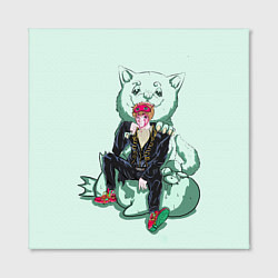 Холст квадратный Gintama Гинтама, цвет: 3D-принт — фото 2