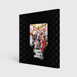 Холст квадратный Grand Theft Auto five, цвет: 3D-принт