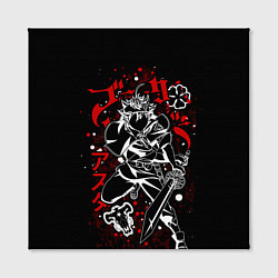 Холст квадратный ЧЁРНЫЙ КЛЕВЕР, АСТА, цвет: 3D-принт — фото 2