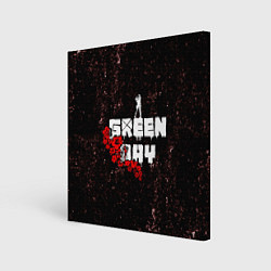 Холст квадратный Green day, цвет: 3D-принт