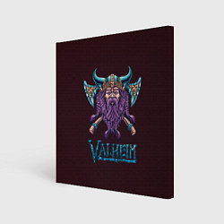 Холст квадратный Valheim Viking, цвет: 3D-принт
