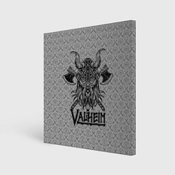 Холст квадратный Valheim Viking dark, цвет: 3D-принт