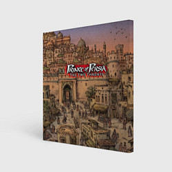 Холст квадратный Prince of Persia 2 трона, цвет: 3D-принт
