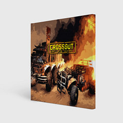 Холст квадратный Crossout Online, цвет: 3D-принт