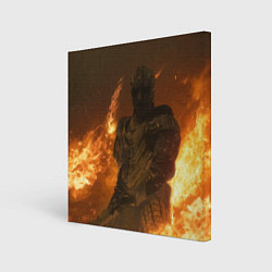 Холст квадратный MORTAL SHELL WARRIOR, цвет: 3D-принт